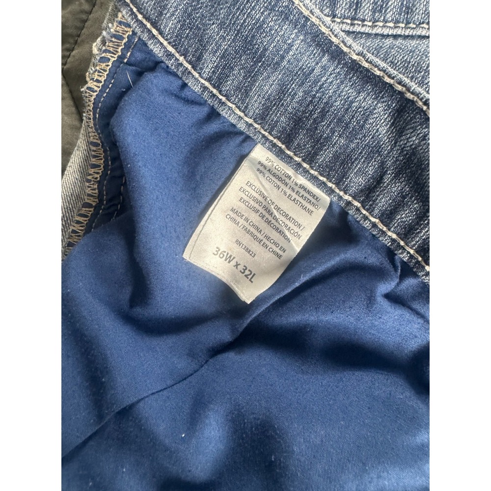 Cody James Bootcut Jeans Mens 36x32 Blue Denim Relaxed Fit Western Workwear - Picture 4 of 10